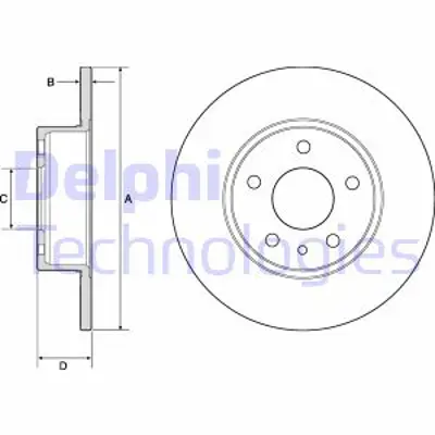 DELPHI BG2386 Fren Aynası Arka 82466392