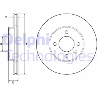 DELPHI BG2455 Fren Aynası On 6N0615301D