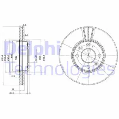 DELPHI BG2693 Fren Aynası On 8671005977