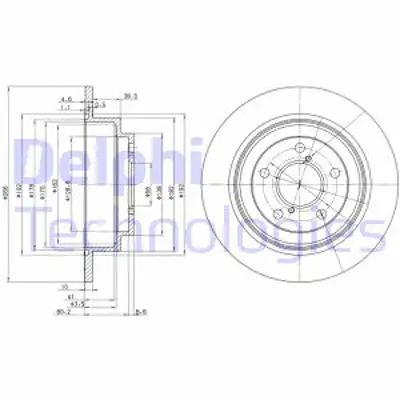 DELPHI BG2826 Fren Dıskı (Cıftlı Paket) Delıksız Arka Subaru Forester Impreza Legacy01/1990 > 03/2008 26710FA130