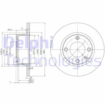 DELPHI BG3367 Fren Dıskı (Cıftlı Paket) Delıksız Arka Xantıa1993 > E169120