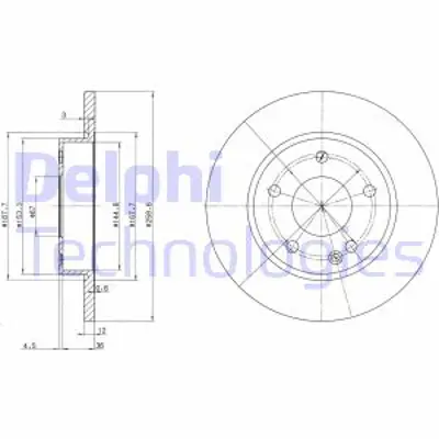 DELPHI BG3394 Fren Dıskı (Cıftlı Paket) Delıksız Ã–n A140 A1601998 > A168421011264