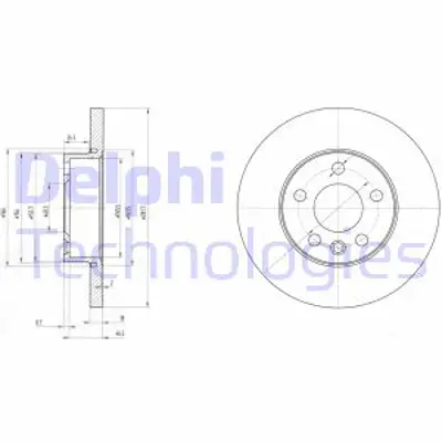 DELPHI BG3415 Fren Aynası On 701615301G