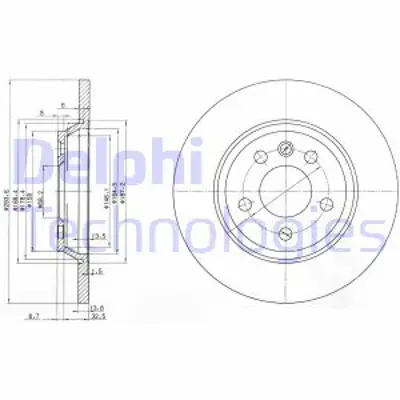 DELPHI BG3518 Fren Aynası On 7D0615601C YM212A315AB