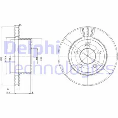 DELPHI BG3533 Fren Aynası On V5015965AB