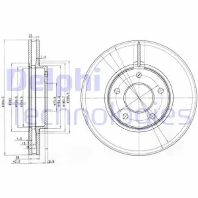 DELPHI BG3547 Fren Aynası On MJA1791AA