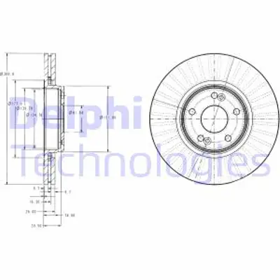 DELPHI BG3688 Fren Aynası On 8671016878