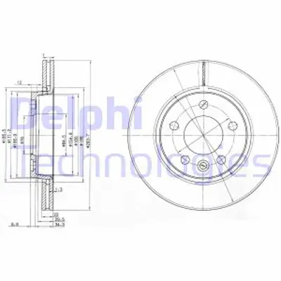 DELPHI BG3893 Arka Fren Aynası Havalı Transporter T5 1,9tdı 2,0 2,5tdı 04 / 03> Multıvan V 04 / 03> 7E0615601D JZW698601AL