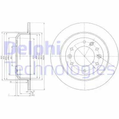 DELPHI BG4138 Fren Dıskı (Cıftlı Paket) Delıksız Arka Kıa Sedona04/2006 > 584114D000