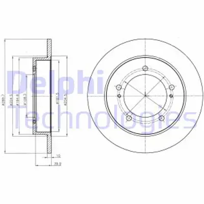 DELPHI BG4289 Fren Dıskı (Cıftlı Paket) Delıksız Ã–n Suzukı Jımny08/1998 > 5521176J02