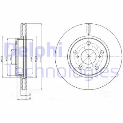 DELPHI BG4304 Fren Dıskı (Cıftlı Paket) Delıklı Ã–n Rav411/2005 > 4351242080