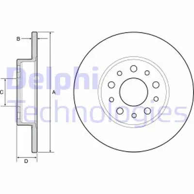 DELPHI BG4655C Fren Aynası Arka 51885409