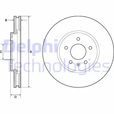 DELPHI BG4672C Fren Aynası On 95527034