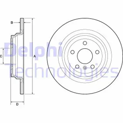 DELPHI BG4754C Fren Dıskı (Cıftlı Paket)   Boyalı Delıksız Arka Gle250 Gle350e Ml250 Ml35009/2011 > A1664230012