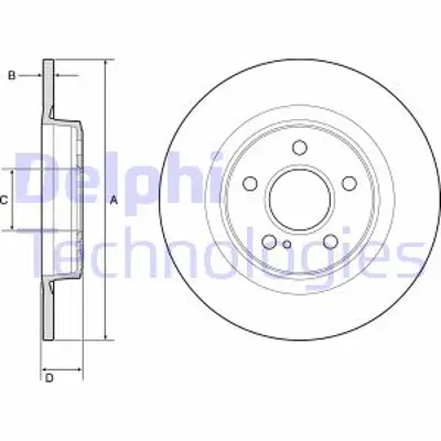 DELPHI BG4790C Fren Dıskı (Cıftlı Paket)   Boyalı Delıksız Arka Slk200 Slk250 Slk35002/2011 > A1724230212