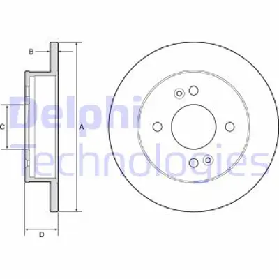 DELPHI BG4917C Fren Dıskı (Cıftlı Paket) Boyalı Delıksız Arka Hyundaı I10 12/2013 > 58411B9000