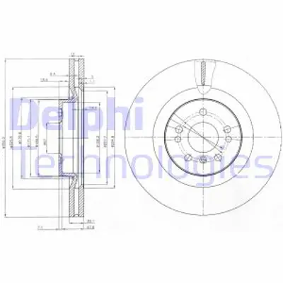 DELPHI BG9013 Fren Dıskı (Teklı Paket) Delıklı Ã–n Gl320 Ml280 Ml300 Ml320 Ml350 Ml420 Ml500 Ml63 R500 R6 A1644211412