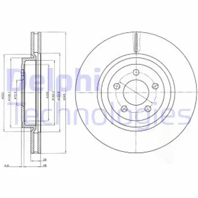 DELPHI BG9050 Fren Aynası On K05154118AD