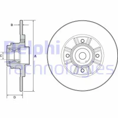 DELPHI BG9114RS Arka Fren Aynası Clıo Iı-Mgn I-R19-1.8-2.0 16v (238x8x4dl) 7701208054