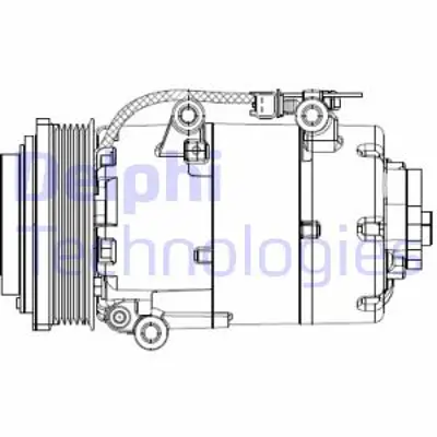 DELPHI CS20358 Kompresor - Ford C-Max Focus Focus C-Max 1.8tdcı 05>10 4M5H19D629AF