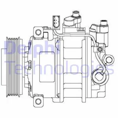 DELPHI CS20475 Kompresor - Audı Q7 Vw Phaeton Touareg 05/04>05/10 7P0820803D