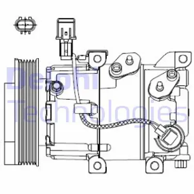 DELPHI CS20518 Kompresor - Hyundaı Elantra I30  // Kıa Ceed Cerato Pro Ceed Soul 03/2012 > 07/2017 97701A6501