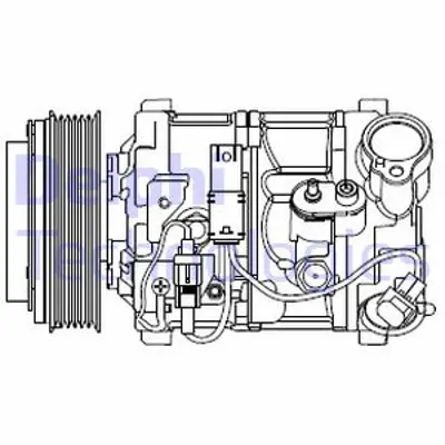 DELPHI CS20545 Kompresör Bmw 116-118-120-316-318-320-325-328-518-520-520d Gran Turısmo-525-X1-Z4 64529225703