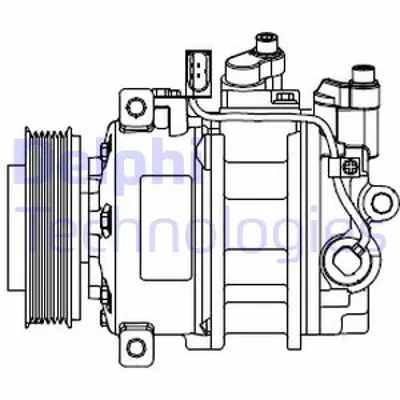 DELPHI CS20546 Kompresör Audı A4 8E0260805F