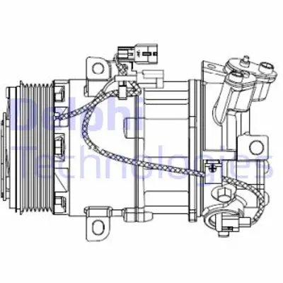 DELPHI CS20550 Klima Kompresörü Clıo Iv-Captur 1.2tce 926000217R