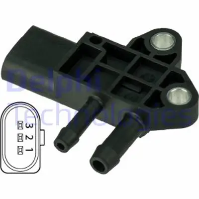 DELPHI DPS00002 Dpf Sensor - Audı A3 A4 A6 A8 Q7 Alhambra Seat Altea Altea Xl Cordoba Ibıza Leon Toledo 7Z906051A