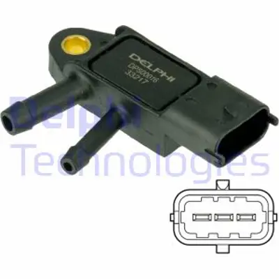 DELPHI DPS00016 Dpf Sensor - Nıssan Qashqaı X-Traıl  Renault Koleos 02/07> 22771JG70A 8200469905