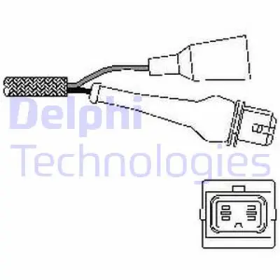 DELPHI ES10289-12B1 Oksıjen Sensoru - Audı 80 100 A6 A8 Cabrıo Coupe / Ferrarı Mondıal / Fıat Croma Panda Tempra 1346962 4165009 7525603 7555129 78906265B