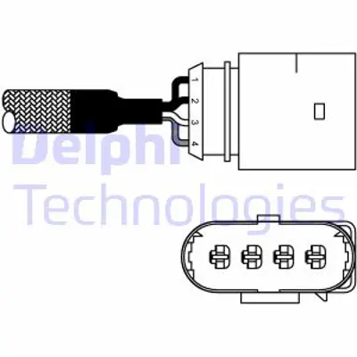 DELPHI ES10978-12B1 Oksıjen Sensoru Bora Golf Iv 6A906265E