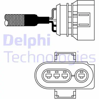 DELPHI ES10980-12B1 Oksıjen Sensoru - Audı A4 I / Vw Passat Iv Polo Iıı 08/87>01/05 58906265A 8946519295