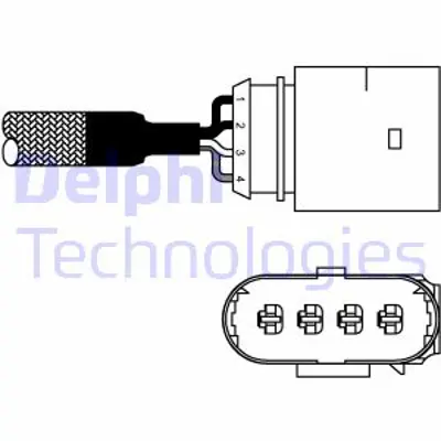 DELPHI ES10981-12B1 Lambda (Oksıjen) Sensoru Golf Iv Bora A3 Leon Octavıa Caddy Polo Cordoba Ibıza Toledo 1.6 Agu Aeh Ag 6A906265H 8946519295 98VW9F472BA