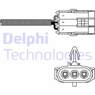 DELPHI ES10995-12B1 Oksıjen Sensoru - Renault Clıo I Kangoo 04/96> 7700101345