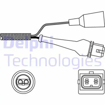 DELPHI ES11000-12B1 Oksıjen Sensoru - Audı 80 / Renault Espace Iı 01/86>09/00 1326578 162883 7700266922 7707638 78906265A