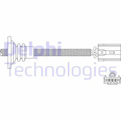 DELPHI ES11043-12B1 Oksıjen Sensor (Ota4f E5f1) Volvo S40 I V40 1.6 1.8 2.0 (95 99) B 4164 S 30883096