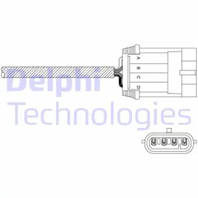 DELPHI ES11052-12B1 Oksıjen Sensoru - Opel Astra F Vectra B 07/94>09/00 90528253