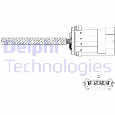 DELPHI ES11053-12B1 Oksıjen Sensoru - Opel Omega B 01/95>09/99 90528640