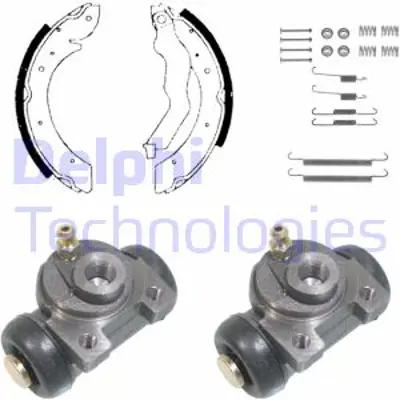 DELPHI KP1057 Fren Pabuc Kıtı Arka Renault Laguna 05/98>12/00 7701205819