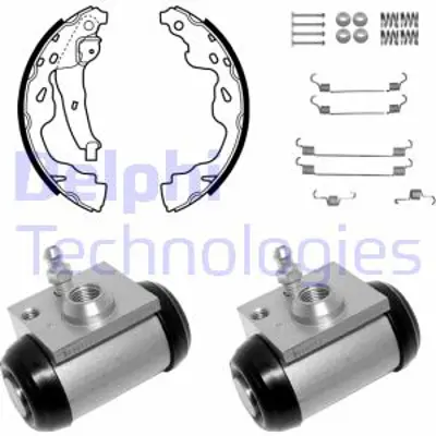 DELPHI KP1114 Fren Pabuc Kıtı Arka Cıtroã‹n C1 / Peugeot 107 / Toyota Aygo 06/05> 49070H040 E170306