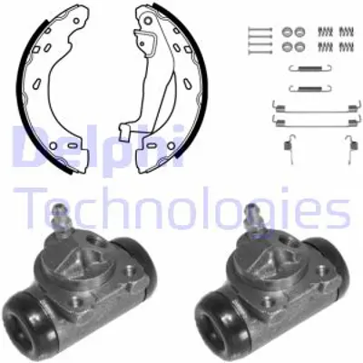 DELPHI KP1127 Fren Pabuc Kıtı Arka Smart Cabrıo Cıty Coupã‰ 07/98>01/07 