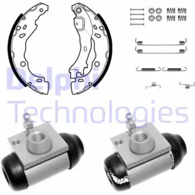 DELPHI KP1129 Fren Pabuc Kıtı Arka Lancıa Ypsılon 10/03> 