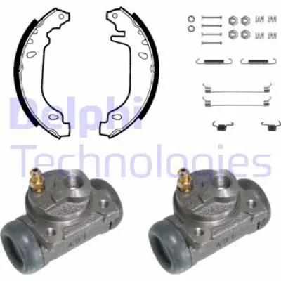 DELPHI KP732 Fren Pabuc Kıtı Arka Renault 11 9 10/86>07/89 7701204237