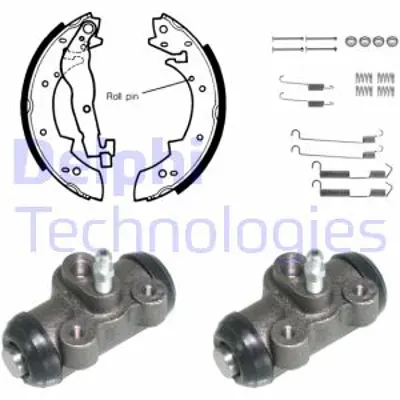 DELPHI KP753 Fren Pabuc Kıtı Arka Bmw 316 318 320 09/82>12/91 