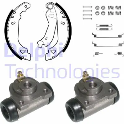 DELPHI KP760 Fren Pabuc Kıtı Arka Fıat Tempra Tıpo / Lancıa Dedra 01/88>02/93 