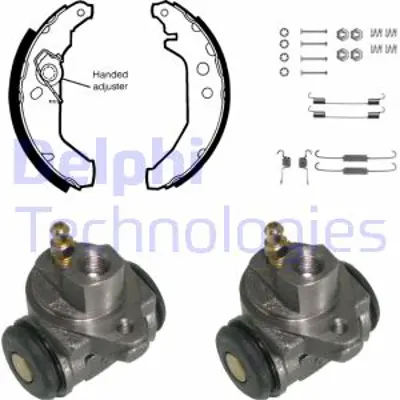 DELPHI KP780 Fren Pabuc Kıtı Arka Ford Courıer Fıesta 02/89>97 