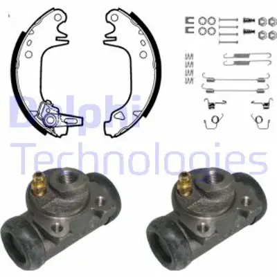 DELPHI KP786 Fren Pabuc Kıtı Arka Peugeot 205 02/83> 42416L