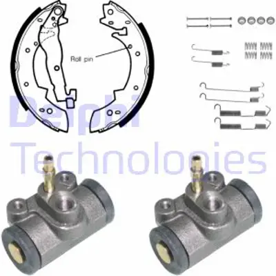 DELPHI KP836 Fren Pabuc Kıtı Arka Bmw 316 318 324 09/85>12/91 